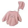 2026 Invierno Pelele de Felpa Bordado de Cordero para Bebé Mameluco de Invierno para Recién Nacido Mono Peludo con Gorro