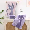Toalla Infantil Tipo Algodón Puro A Toalla Infantil de Algodón Bordada Toalla Facial 100% Algodón Suave y Absorbente Pañuelo de Guardería