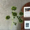 Flor de Loto Artificial de 5 Cabezas para Bodas, Fotografía de Hotel, Accesorios para Arreglos Florales, Flores Falsas para Salones de Banquetes y Decoraciones de Restaurantes, En Stock al por Mayor