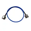 Línea de conexión coaxial RF N-JJ macho a macho RG141 línea azul semirrígida (Línea RG402) L = 50cm