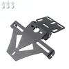 Accesorios de modificación de motocicleta portaplaca soporte multifuncional ajustable soporte de matrícula trasera con luz LED para matrícula