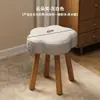 Banquinho para Cadeira de Maquiagem para Quarto de Menina, Estilo Celebridade da Internet de Luxo Leve, Sensação de Alta Qualidade, Cadeira para Penteadeira de Princesa para Nail Art com Encosto e Assento Giratório