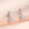 Pendientes de Zirconia Súper Brillantes de Lujo Ligero para Mujer, Pendientes Elegantes de Gama Alta, Nueva Moda 2026 Colgante de Oreja Personalizado Joyería