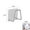 Gancho de acero inoxidable sin perforaciones, gancho adhesivo fuerte para baño, gancho para ropa, gancho de metal para colgar en la pared para almacenamiento de cocina