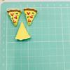 Serie de comida de simulación y juego varias pizza DIY pegamento crema carcasa de teléfono móvil material de horquilla accesorios de resina