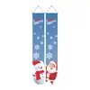 2026 Nuevo Pareado Navideño Fiesta Papá Noel Árbol de Navidad Decoración Colgante de Puerta Arreglo de Escena Bandera Colgante Exterior
