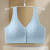 Ropa interior hermosa con botones frontales para mujeres de mediana edad, estilo de madre, chaleco de lactancia con botones frontales, sujetador sin varillas para mujeres de mediana edad y mayores
