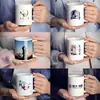 Venta al por mayor de fábrica Tazas blancas de cerámica personalizadas Fabricación de patrones fotográficos Tazas que cambian de color Logo de color personalizado Tazas de dropshipping