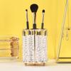 Portalápices de Cristal para Uñas Estilo Europeo Portalápices para Cejas Portamaquillaje de Belleza Portalápices Geométrico Caja de Almacenamiento