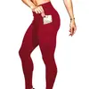 Nuevos Pantalones de Yoga de Cadera para Mujer Leggings Europeos y Americanos de Cintura Alta Leggings Sexy de Color Sólido Pantalones Deportivos para Correr Fitness