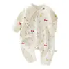 Jq Jingqi Mameluco de Bebé Otoño Algodón Puro Ropa para Recién Nacidos Monos de Mariposa Atuendo Estilo Monje para Casa