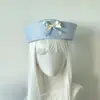Chapéu de Marinheiro Ins Bow Estilo Coreano Chapéu de Sol de Verão para Mulheres Guarda-Sol Menina Jk Grupo Feminino Boina Doce Japonesa