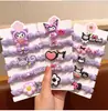 Laços de Cabelo Fofos da Kuromi para Meninas, Suaves com o Cabelo, Faixas de Cabelo para Bebês, Laços de Cabelo para Meninas, Elásticos, Pequenos Anéis de Cabelo para Meninas