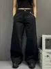 Pantalones cargo casuales urbanos de bajo curvo para hombres y mujeres, estilo American high street, jeans geniales y elegantes de pierna ancha que estilizan