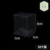 Caja Transparente de PVC Caja Plegable de Plástico Caja de Regalo Cuadrada Hecha a Mano con Tapa Caja de Plástico Set de Mascotas Plano Cuadrado Largo