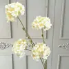 Hortênsia sonho de 4 cabeças flor de simulação de casamento layout de cena de casamento parede de flores bola de flores arranjo de flores hortênsia de simulação flor falsa