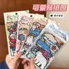 Serie de Notas Paseando Paquete de Pegatinas Lindas para Decoración de Diario Pegatinas DIY Funda de Teléfono Pegatinas de Dibujos Animados Pegatinas Estilo Ins