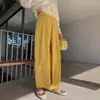 [En Stock] 13 Pantalones de Pierna Ancha para Mujer, Nuevos Pantalones Rectos de Cintura Alta para Primavera, Pantalones Largos Casuales Sueltos y Fluidos