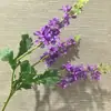 Flores Artificiais com 3 Cabeças, Delfínio Dinâmico e Flores Coloridas de Ave-do-Paraíso, Decoração para Casa Nórdica, Arranjos Florais de Casamento, Adereços para Fotos, Flores Artificiais