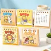 2027 Nuevo Calendario de Escritorio Mini Oso de Dibujos Animados Regalo para Estudiantes Mini Calendario Creativo Premio Regalo de Año Nuevo para Niños