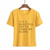 Camiseta 2025 Camiseta Mujer Estampado de Letras Dama Casual Manga Corta Camisetas Divertidas Tops de Dama Verano Camiseta Femenina