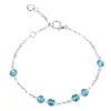 Pulsera de Plata de Ley S925 Color Azul Marino Paraíba con Escamas de Pez y Brillo Deslumbrante, Cadena de Labios de Nicho de Alta Gama, Popular en Xiaohongshu
