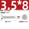 Tornillos Autorroscantes Avellanados Gb846 Acero Inoxidable 304 Cabeza Plana Phillips Tornillos para Madera Extendidos M2.9M3.5M4.2M5.5