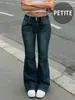 EBay: Pantalones largos acampanados versátiles de moda callejera estilo europeo y americano para mujer, elegantes pantalones vaqueros
