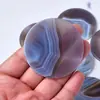 Posavasos y Cubiertas para Tazas de Rodaja de Ágata Rayada de Cristal Natural Más Vendidos Transfronterizos, Adornos para Decoración del Hogar, Venta al por Mayor Personalizada