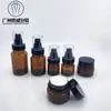PET30g-150ml botella para agua de crema de belleza médica juego de color té botella botella de loción botella con atomizador botella de crema material de empaque para maquillaje