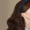 Diadema Espiral Cinta Azul para Mujer 2025 Nueva Uso Diario Simple Sin Estirar Pinza para el Cabello Diadema para Lavado de Cara