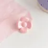 Chen Ming Dulce de Crema Color Flor Pequeña Flor DIY Accesorios Acrílicos Esquina Redondeada Agujero Trasero Flor Accesorios para el Cabello de Niños Materiales DIY