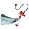 Yu Fuxiang Arena Imperial Mineral Crudo Arena Dorada Púrpura Alto Contenido Cinabrio Colgante de Calabaza Flor de Loto Accesorios para Coche Colgante para Coche