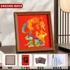 Pintura de Foil Patriótico Estrella Roja Brillante Kit de Materiales DIY para el Día Nacional Fiesta Comunitaria Escolar Actividades de Calentamiento para la Construcción de Equipo