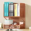 Organizador de libros para escritorio de estudiante, estantería de escritorio para el hogar, estante de almacenamiento de papelería de doble capa y múltiples filas