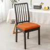 Juego de Fundas Elásticas de Punto para Sillas de Comedor para Hogar y Hotel, Funda Completa para Silla, Nuevo Modelo Transfronterizo, Color Sólido Simple
