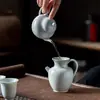Tetera de estilo antiguo, gaiwan, bandeja para té, juego de té de cerámica estilo japonés Kung Fu, taza de té JianShui, taza de aroma, posavasos maestro