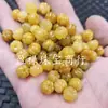 Xinjiang Hotan Seda Dourada Jade Contas de Abóbora Jade Contas Soltas Cor Semitransparente Quartzo Rocha Jade Melão da Sorte Pulseira Colar Joias Contas