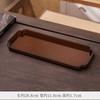 Bandeja de Té Transparente de Plástico Ningxuan Estilo Retro Soporte para Olla Doméstico Bandeja Zen de Burbujas Secas Impermeable Tapete para Té Aislamiento
