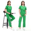 Bata quirúrgica transfronteriza de Amazon, ropa de lavado de manga corta, traje de mujer, uniforme de enfermera, uniforme de trabajo de quirófano, traje de aislamiento