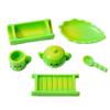 Set de Té de Bambú Fresco Chino Joyería con Pegamento de Crema DIY Accesorios Decoración para Casa de Muñecas Imán para Refrigerador Accesorios de Resina