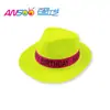 Pegatinas fluorescentes monocromáticas para gorra Feliz Año Nuevo Plástico PVC Gorra Fiesta de Año Nuevo Impresión personalizada de logo Directo de Fábrica