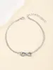 Nuevo Modelo 2026: Popular en Europa y América, Pulsera de Figura de 8, Joyería Única y Versátil, Tobillera de Estilo Ins de Nicho al por Mayor