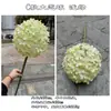 Fabricante de Flores Artificiales para Bodas Verdes Hortensia Verde Rosa Rocío de Golondrina Loto Bola de Cebolla Decoración Suave para Bodas Flor Artificial al por Mayor