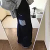 Jeans Retro Azul Oscuro Plegados para Mujer, Pantalones Rectos Adelgazantes Tallas Grandes, Pantalones Largos de Pierna Ancha que Cubren las Caderas para Cuerpo Tipo Pera