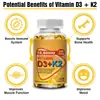 Transfronterizo en stock Productos Calientes Vitamina D3 K2 Cápsula Blanda Vitamina D3 K2 softgel Soporte OE M
