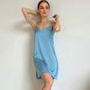 Camisón de Noche de Estilo Nuevo 2026 Europeo y Americano, Cómodo y de Textura Suave, Pijama Delgado de Primavera, Ropa de Casa Transfronteriza para Mujer, Venta al por Mayor