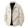 Jaqueta Masculina Retro Japonesa de Primavera e Outono com Lapela, Roupa de Trabalho, Jaqueta da Moda, Nova, Casual, Solta, Moderna, Versátil, Top, Roupa Externa