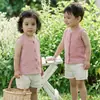 Chaleco cárdigan de primavera y verano, chaleco de gasa de verano para niños pequeños, bebés, prenda exterior fina de doble capa fina