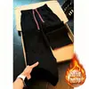 Calça de moletom casual estilo americano color block para homens, com um sofisticado design de perna reta, perfeita para o outono e inverno de 2026